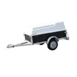 Brauner Gepäckanhänger mit Haube BW Trailers