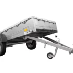 264 KIPP GARTENANHÄNGER MIT BEFESTIGTEM RAD, H-0-FAHRGESTELL UND GRAUER ABDECKUNG