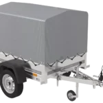 1-Achs-Anhänger 150×106 Plane + Spriegel, zulässiges Gesamtgewicht 500 kg Gartenanhänger 150 KIPP [mit Stützrad]