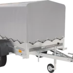 Anhänger 750 kg 200 x 125 mit Hochplane und Bogen Gartenanhänger 201 KIPP