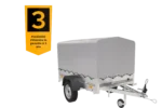 Anhänger 750 kg 200 x 125 mit Hochplane und Bogen Gartenanhänger 201 KIPP – Image 3