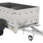 Garden Trailer 200 KIPP-Anhänger mit Stützrad und Seitenschienenverlängerungen