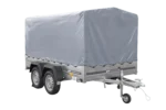 264×150 UNITRAILER GARDEN 265/2 KIPP Zweiachsanhänger mit H-1100-Fahrgestell und grauer Plane – Image 5