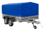 264×150 UNITRAILER GARDEN 265/2 KIPP Zweiachsanhänger mit H-800-Fahrgestell und blauer Plane – Image 7