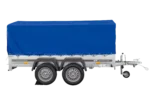 264×150 UNITRAILER GARDEN 265/2 KIPP Zweiachsanhänger mit H-800-Fahrgestell und blauer Plane – Image 6