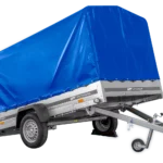 264×150 Achsanhänger UNITRAILER GARDEN 265 KIPP mit H-1100-Reifen und blauer Plane