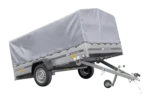 Einachsanhänger 264×150 UNITRAILER GARDEN 265 KIPP mit H-800-Reifen und grauer Plane