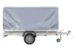 Einachsanhänger 264×150 UNITRAILER GARDEN 265 KIPP mit H-1100-Fahrgestell und grauer Plane – Image 4