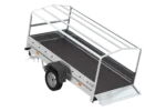 Anhänger mit Reif und grauer Plane. Gartenanhänger 264 KIPP – Image 6
