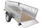 Kippanhänger 200×125 mit Gitterwänden und Stützrad – Gartenanhänger 201 KIPP – Image 5