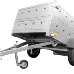 Garden Trailer 201 KIPP Pkw-Anhänger 500 kg 200 x 125 cm [mit Bordwandaufsätzen und Stützrad]