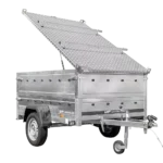 200×125 UNITRAILER GARDEN 201 KIPP Leichtanhänger mit BIS-Seitenwänden und Aluminiumabdeckung