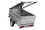 200×125 UNITRAILER GARDEN 201 KIPP Leichtanhänger mit BIS-Seitenwänden und Aluminiumabdeckung – Image 4