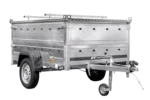 200×125 UNITRAILER GARDEN 201 KIPP Leichtanhänger mit BIS-Seitenwänden und Aluminiumabdeckung – Image 5