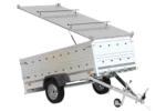 Leichter Anhänger mit Garden Trailer 264 KIPP-Plane, Doppelseitenwänden und Stützrad