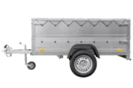 Neuer Anhänger 200×106 mit flacher Plane, Bordwandverbreiterungen und Stützrad – Gartenanhänger 200 KIPP – Image 6