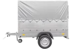 Einachsanhänger 200×106 mit hoher Plane, Spriegel, Bordwänden und Stützrad – Gartenanhänger 200 KIPP – Image 3