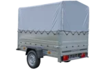 Einachsanhänger 200×125 mit Hochplane, Spriegel, Bordwänden und Stützrad – Gartenanhänger 201 KIPP – Image 7