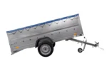 Unitrailer GARDEN TRAILER 264 KIPP Einachsanhänger mit Bordwandaufsätzen und blauer Flachplane – Image 5