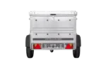 Einachsanhänger 150×106 UNITRAILER GARDEN 150 KIPP mit Bordwänden, zusätzlichen Bordwänden und Aluminiumabdeckung – Image 3