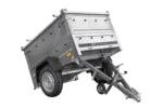 Einachsanhänger 150×106 UNITRAILER GARDEN 150 KIPP mit Bordwänden, zusätzlichen Bordwänden und Aluminiumabdeckung – Image 2