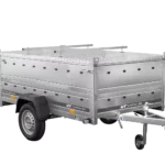 Einachsanhänger 230×125 UNITRAILER GARDEN 230 KIPP mit BIS-Seitenwänden und Aluminiumabdeckung