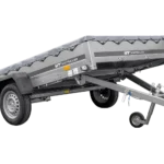 Pkw-Anhänger 264×150 UNITRAILER GARDEN 265 KIPP mit H-0-Fahrgestell und grauer Plane
